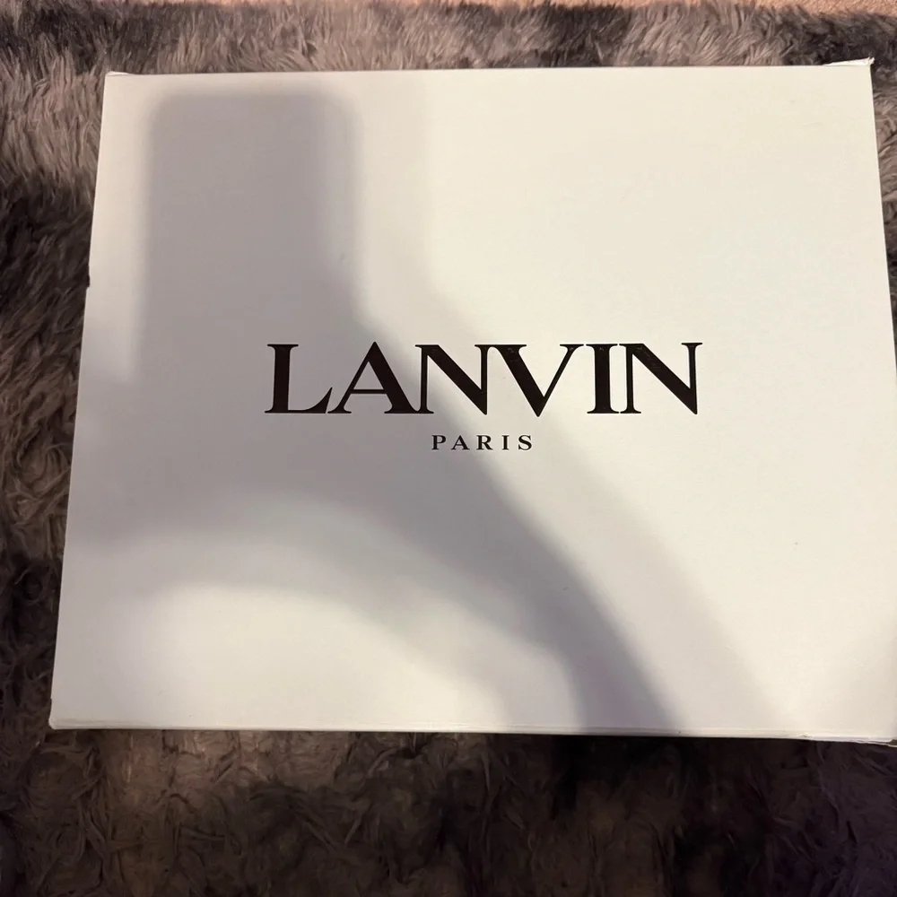 Authentic Lanvin Cream and Neon Yellow Women's Sneakers - Picture 9 of 10